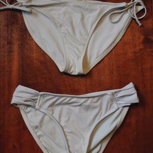 TWO WHITE BIKINI BOTTOMS